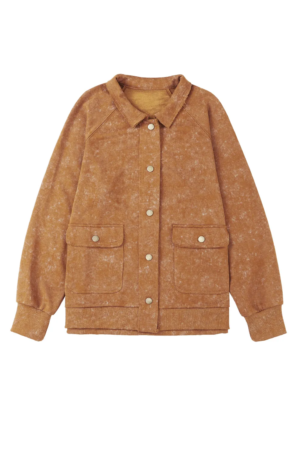 💀💎 Snap Button Casual Flap Pockets Collared Jacket – The Ultimate Throw-On & Go Jacket 💋