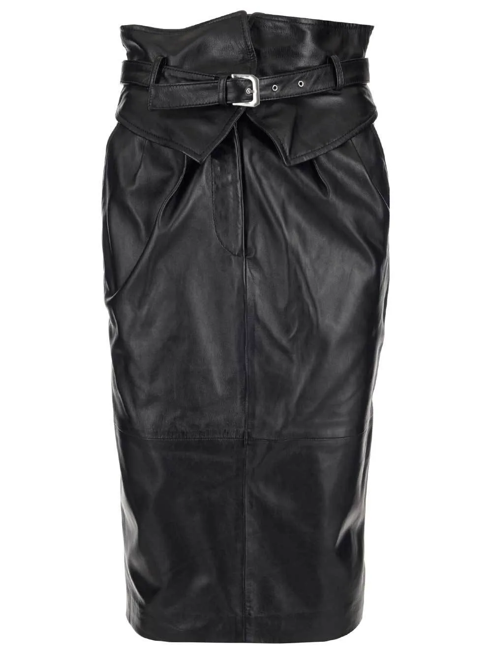 Alberta Ferretti Belted Pencil Skirt