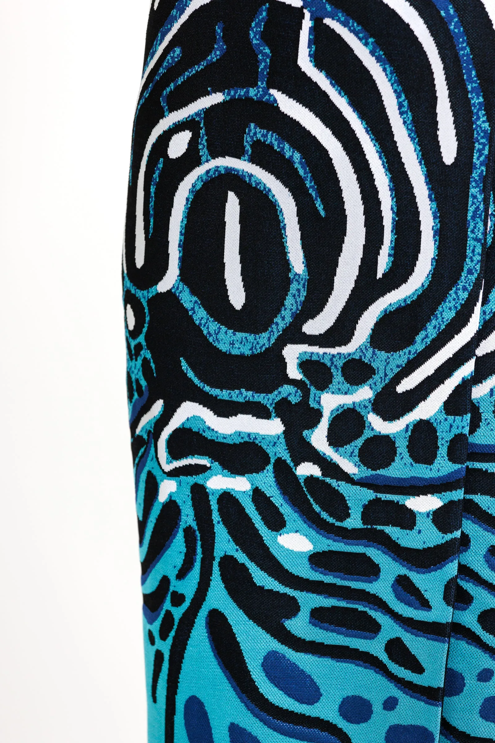 Angelfish Belted Wrap Dress
