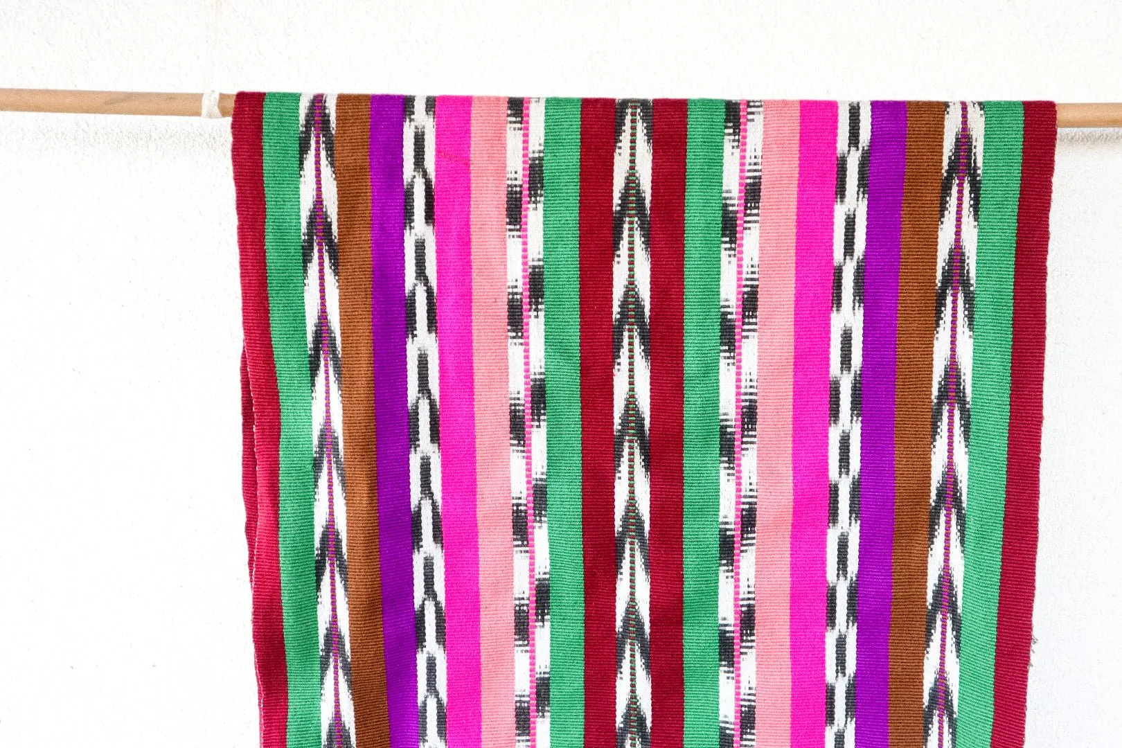 Authentic Guatemalan Vintage Mayan Rebozo Shawl - Handwoven Textile