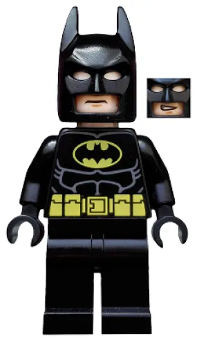 Batman, Black Suit with Yellow Belt and Crest (Type 2 Cowl, no Cape)