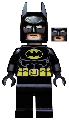 Batman, Black Suit with Yellow Belt and Crest (Type 2 Cowl, no Cape)