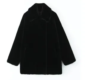 Black puffy coat