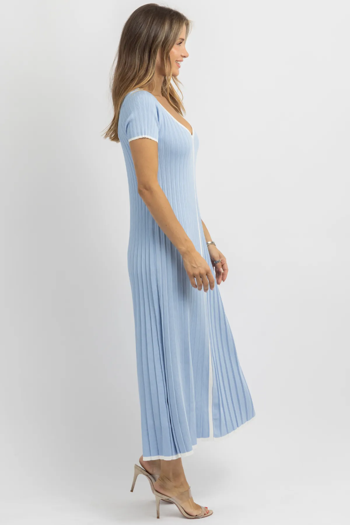 BLAIR SKY BINDED CONTRAST DRESS