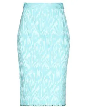 Blumarine Women Knee length skirt Sky blue S INT