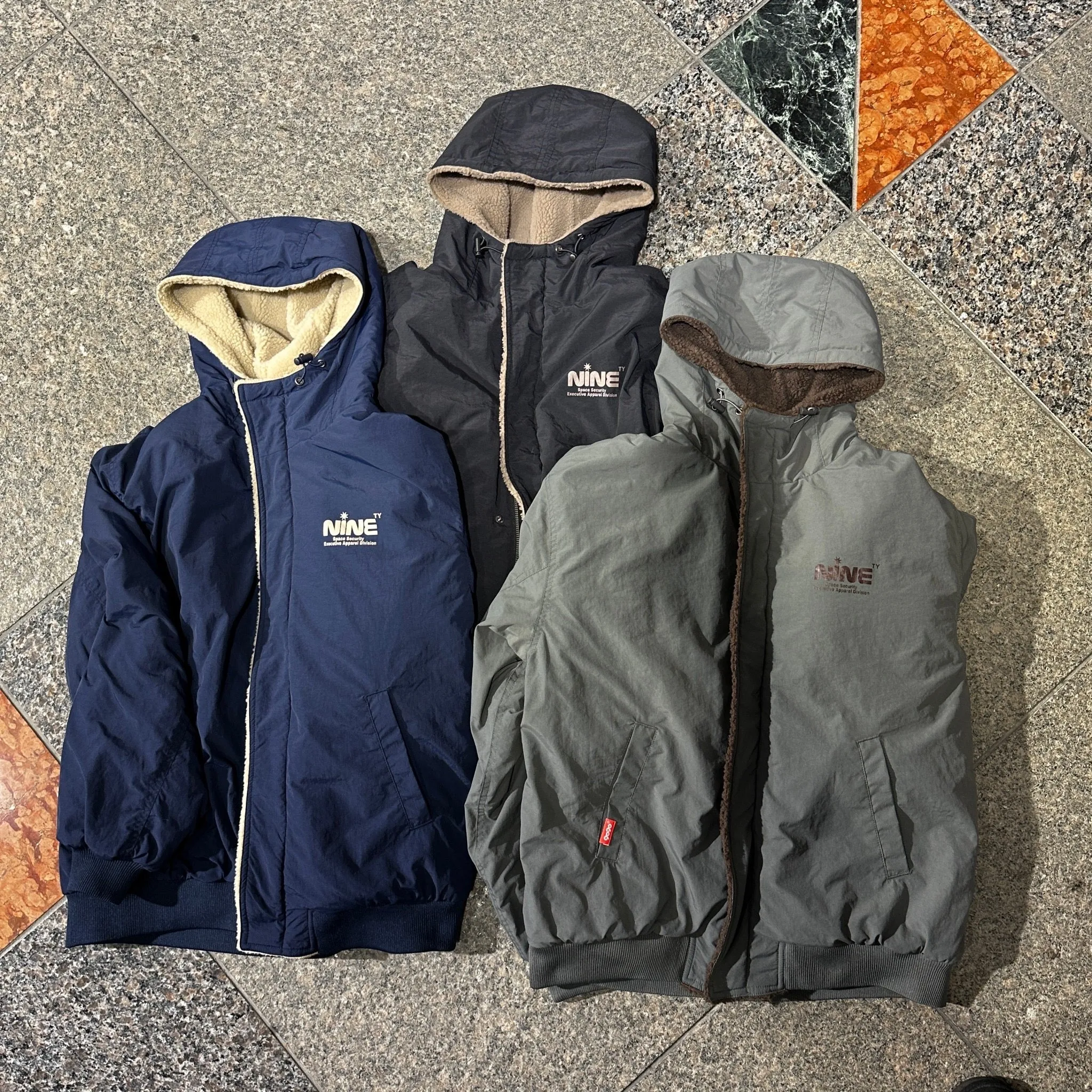 Boa & Nylon Reversible Puffer Jacket