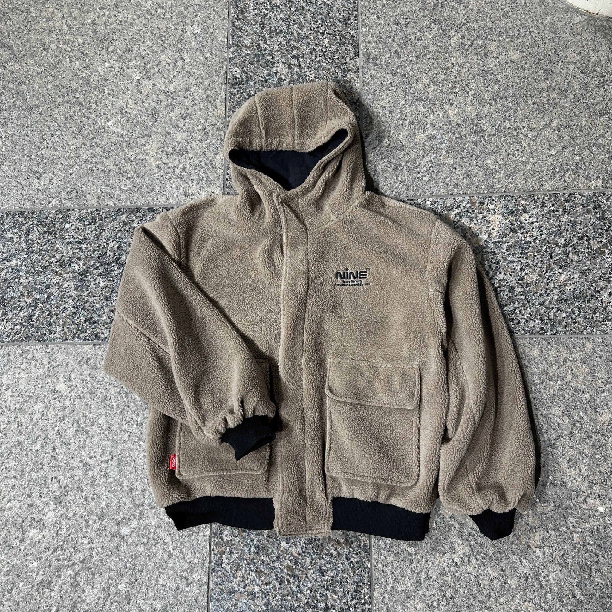Boa & Nylon Reversible Puffer Jacket