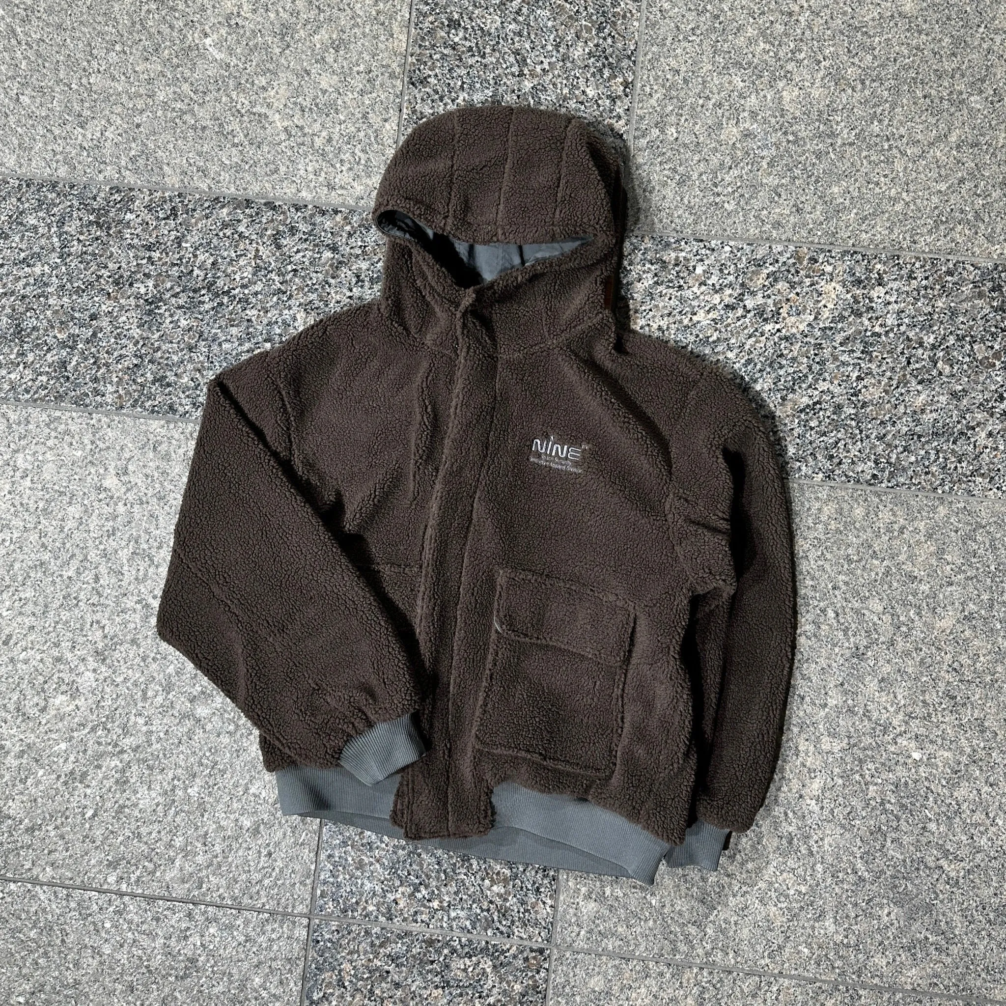 Boa & Nylon Reversible Puffer Jacket