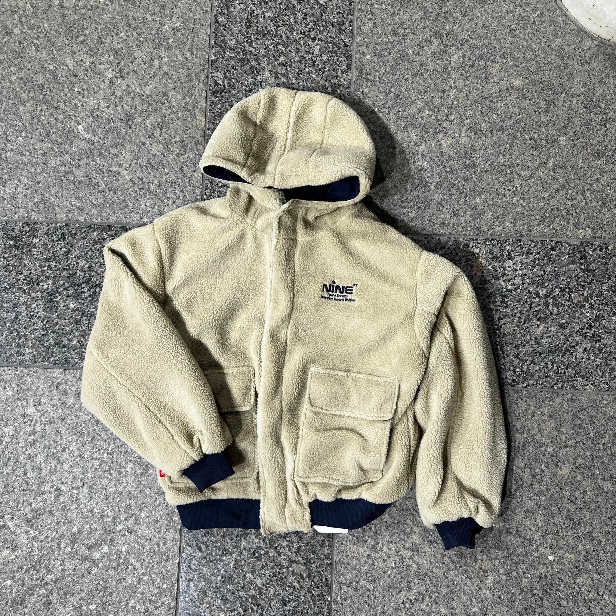 Boa & Nylon Reversible Puffer Jacket