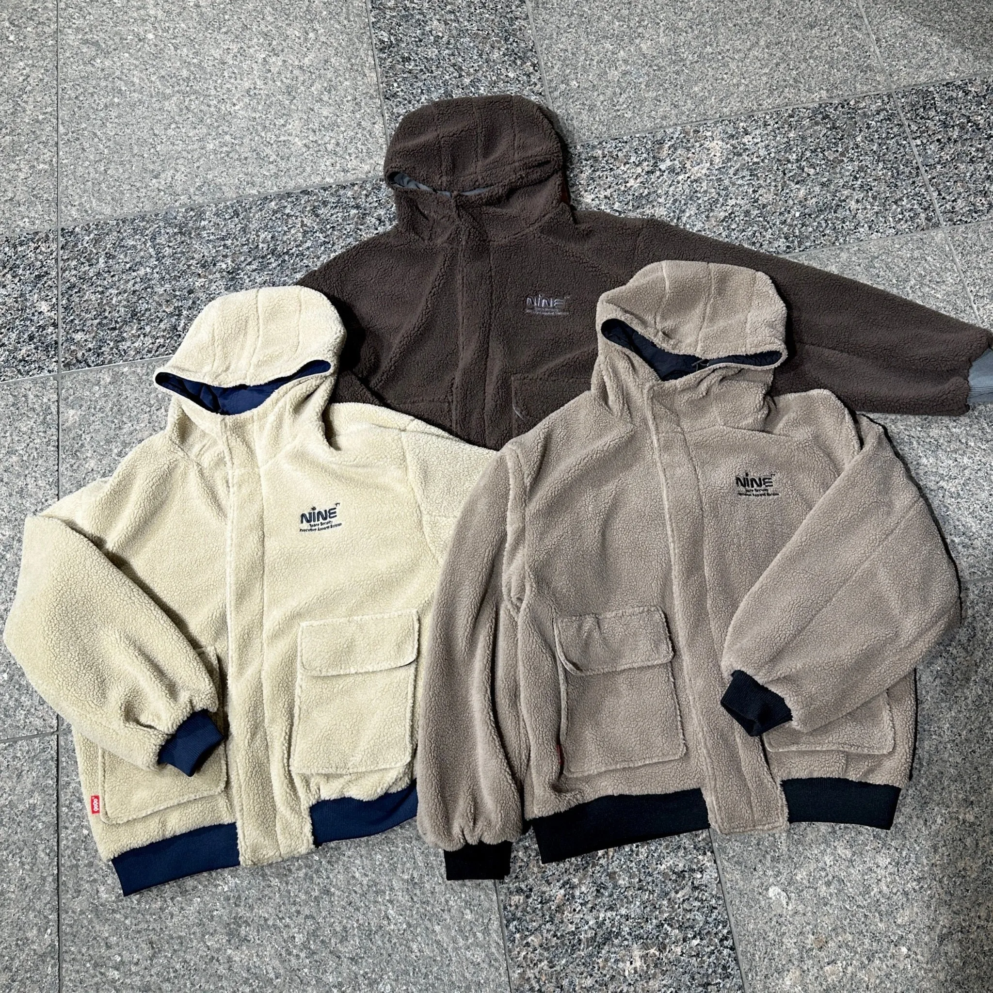 Boa & Nylon Reversible Puffer Jacket