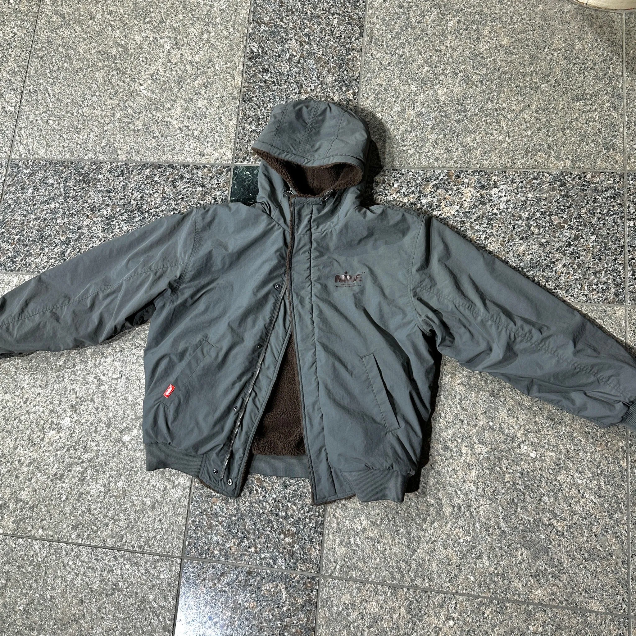 Boa & Nylon Reversible Puffer Jacket