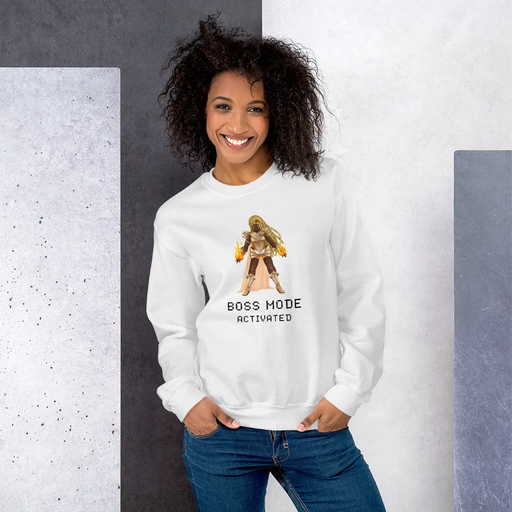 Boss Mode | Unisex Sweatshirt | Feminist Gamer
