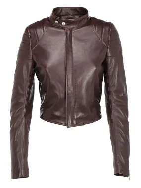 Bottega Veneta Cropped Leather Jacket