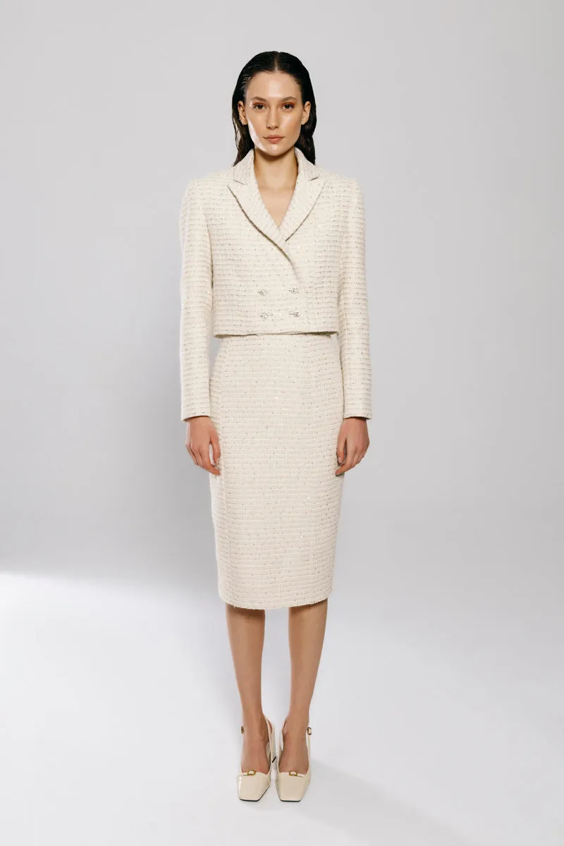 BOUCLE CROPPED JACKET