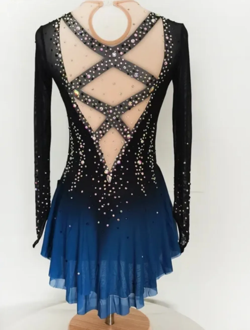 BSU240729 - Competition figure Skating Dress with Crystals