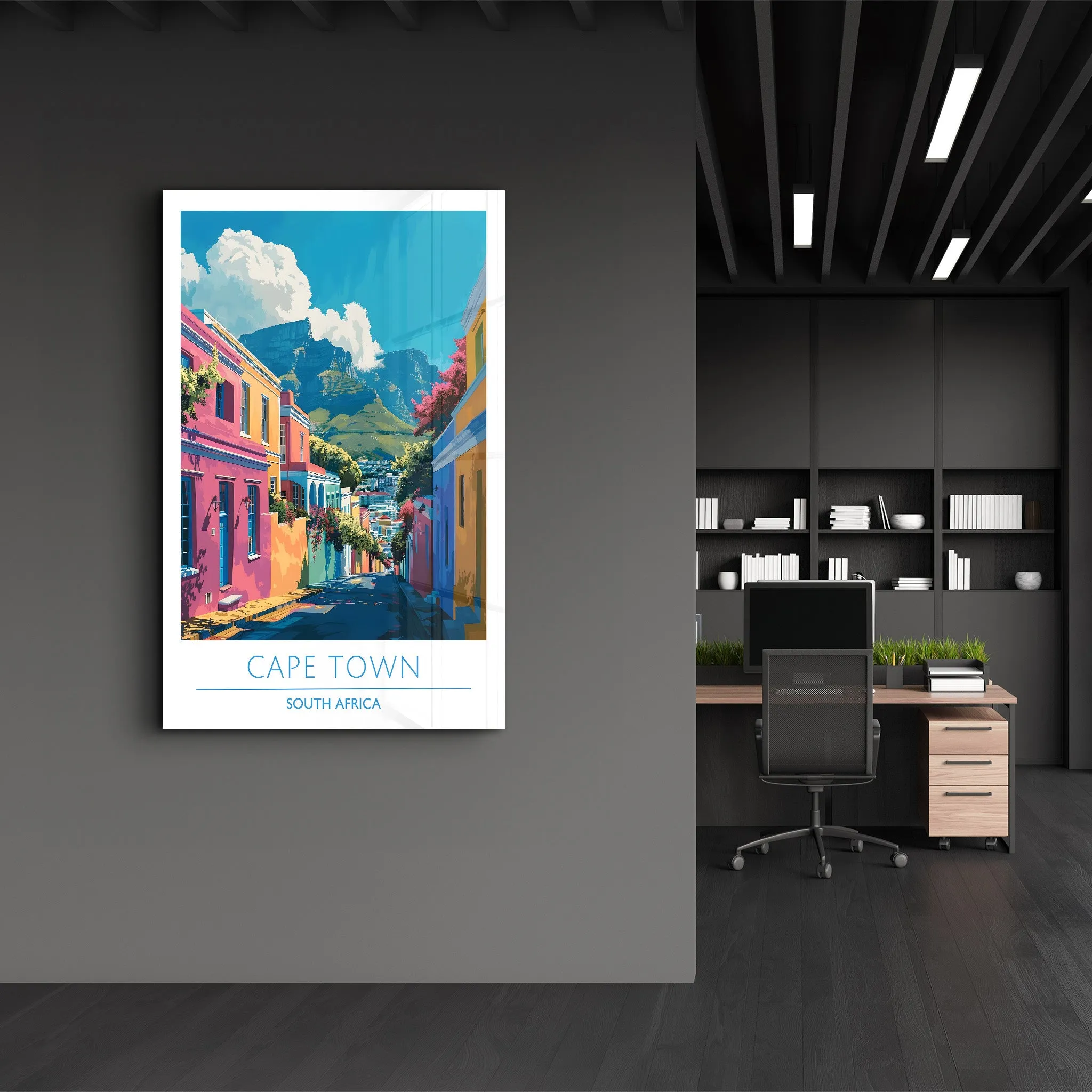 Cape Town South Africa-Travel Posters | Glass Wall Art