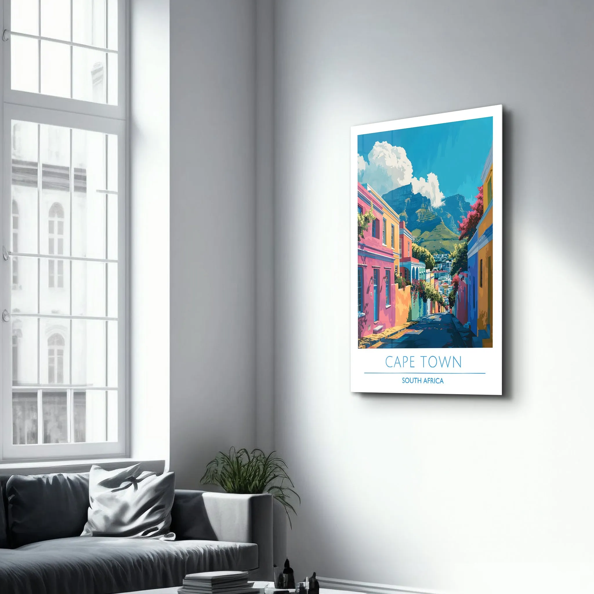 Cape Town South Africa-Travel Posters | Glass Wall Art