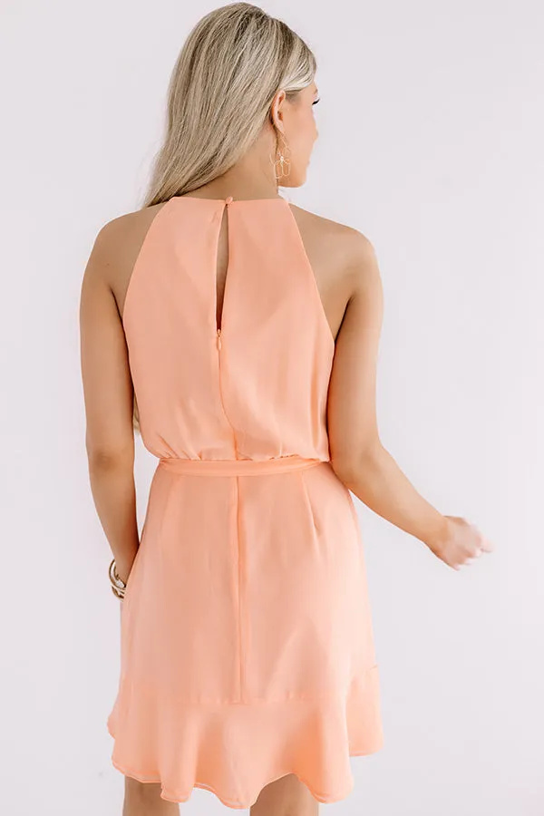 Celebrate With Champagne Dress In Peach