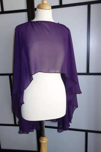 Chiffon Multi Purpose Shoulder Shawl Shrug in 3 Colors