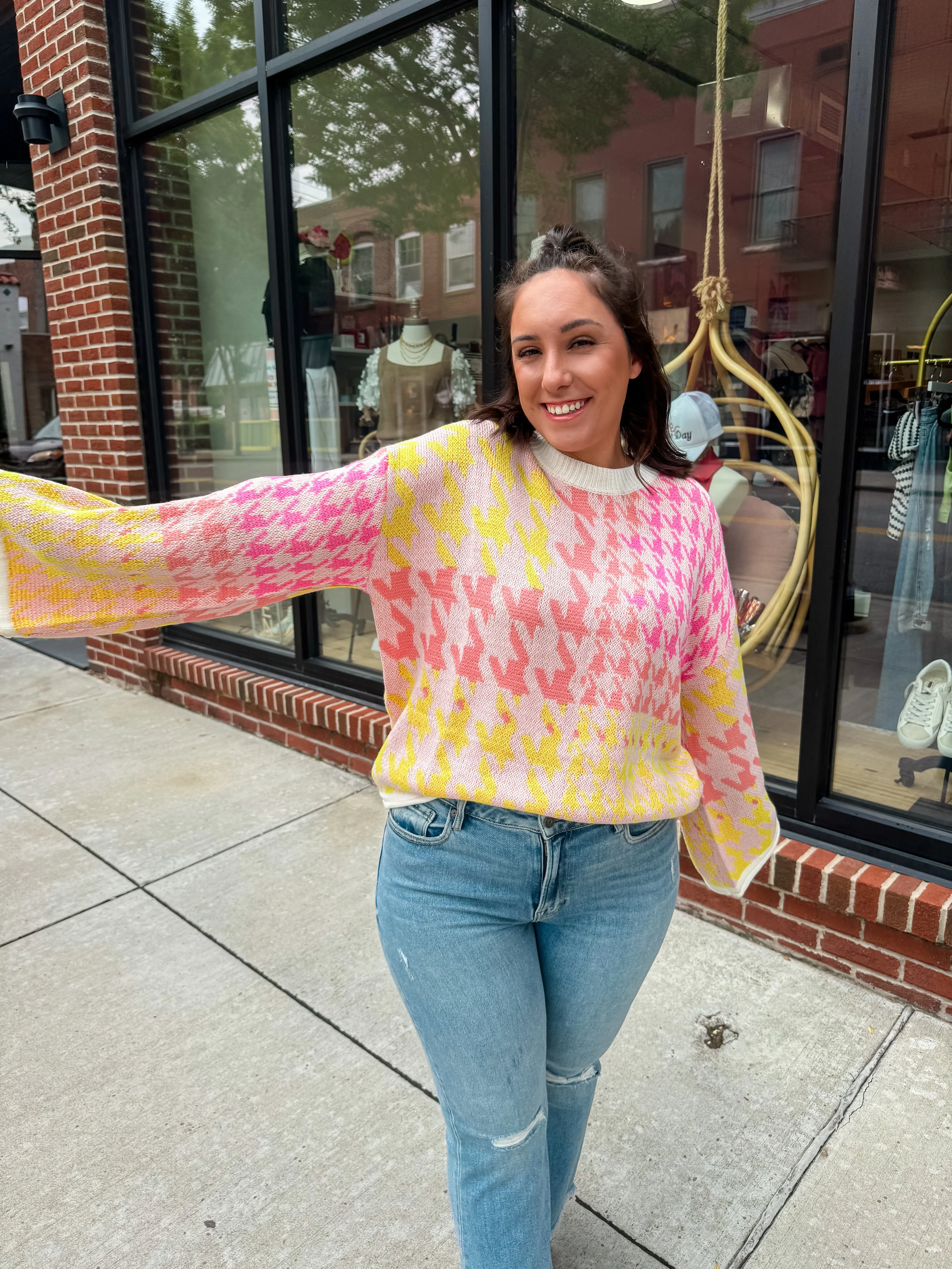 Citrus Crush Bell Sleeve Sweater