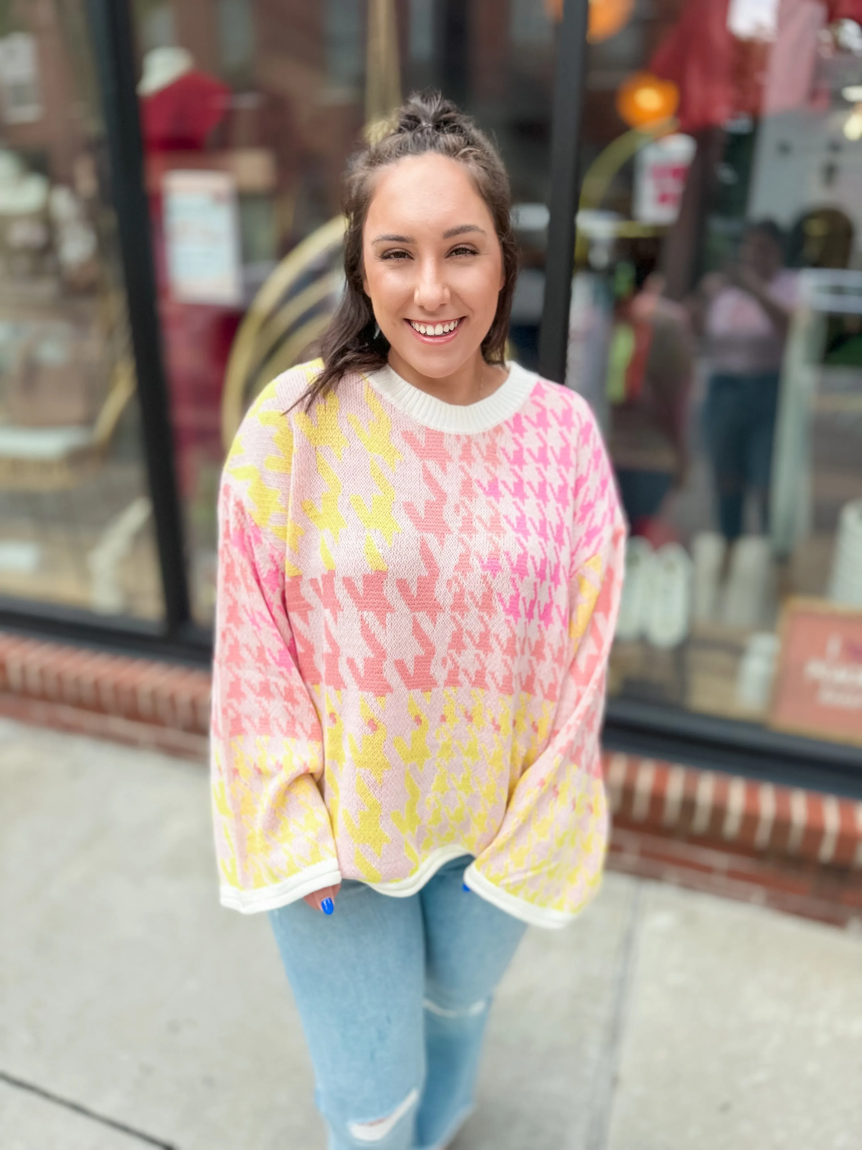 Citrus Crush Bell Sleeve Sweater