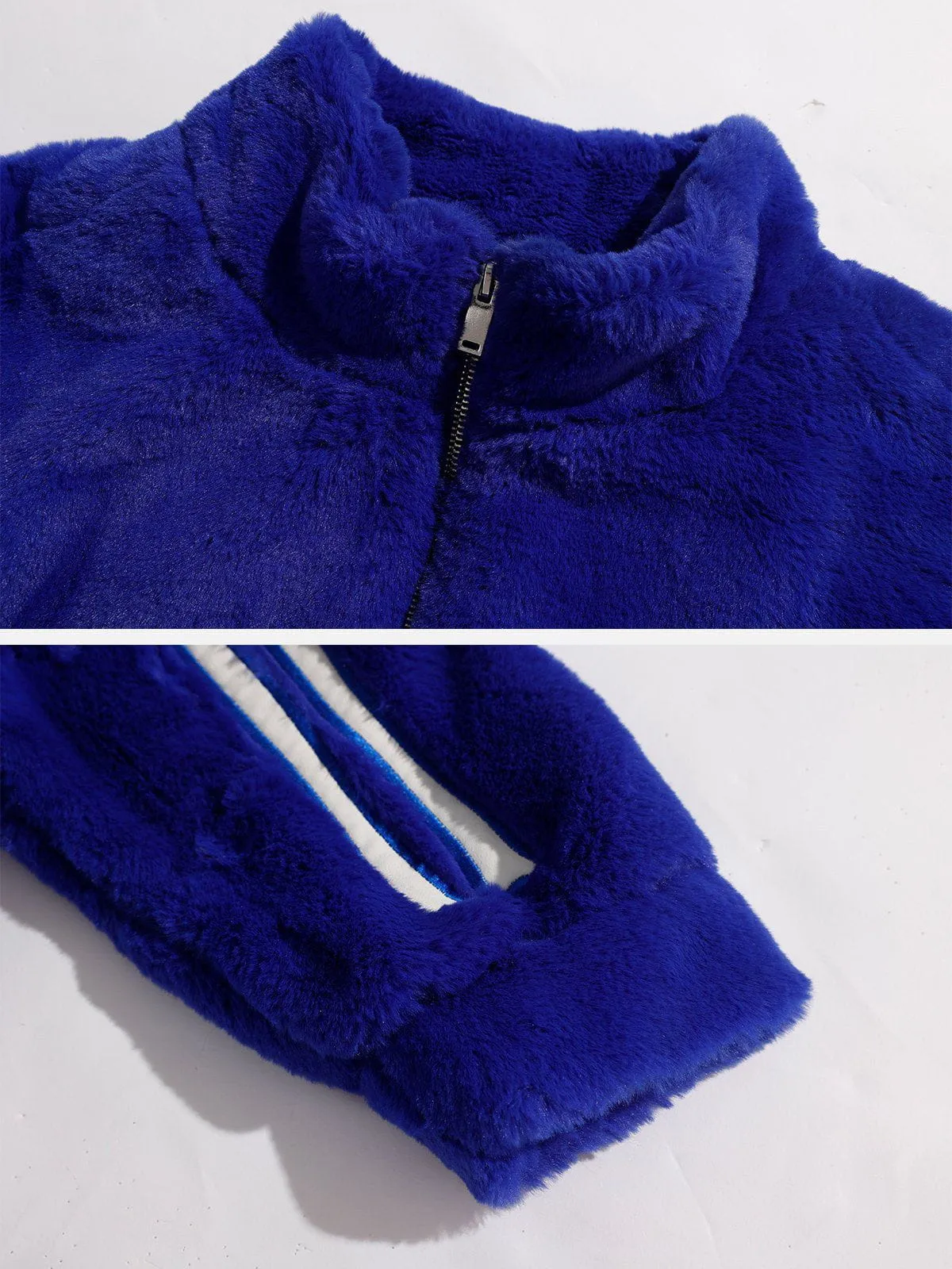 City Of Love Skull Pattern Fleece Coat