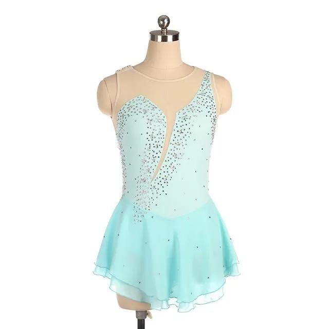 Competition Figure Skating Dress Sleeveless 18 colors BSU060821