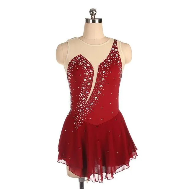 Competition Figure Skating Dress Sleeveless 18 colors BSU060821