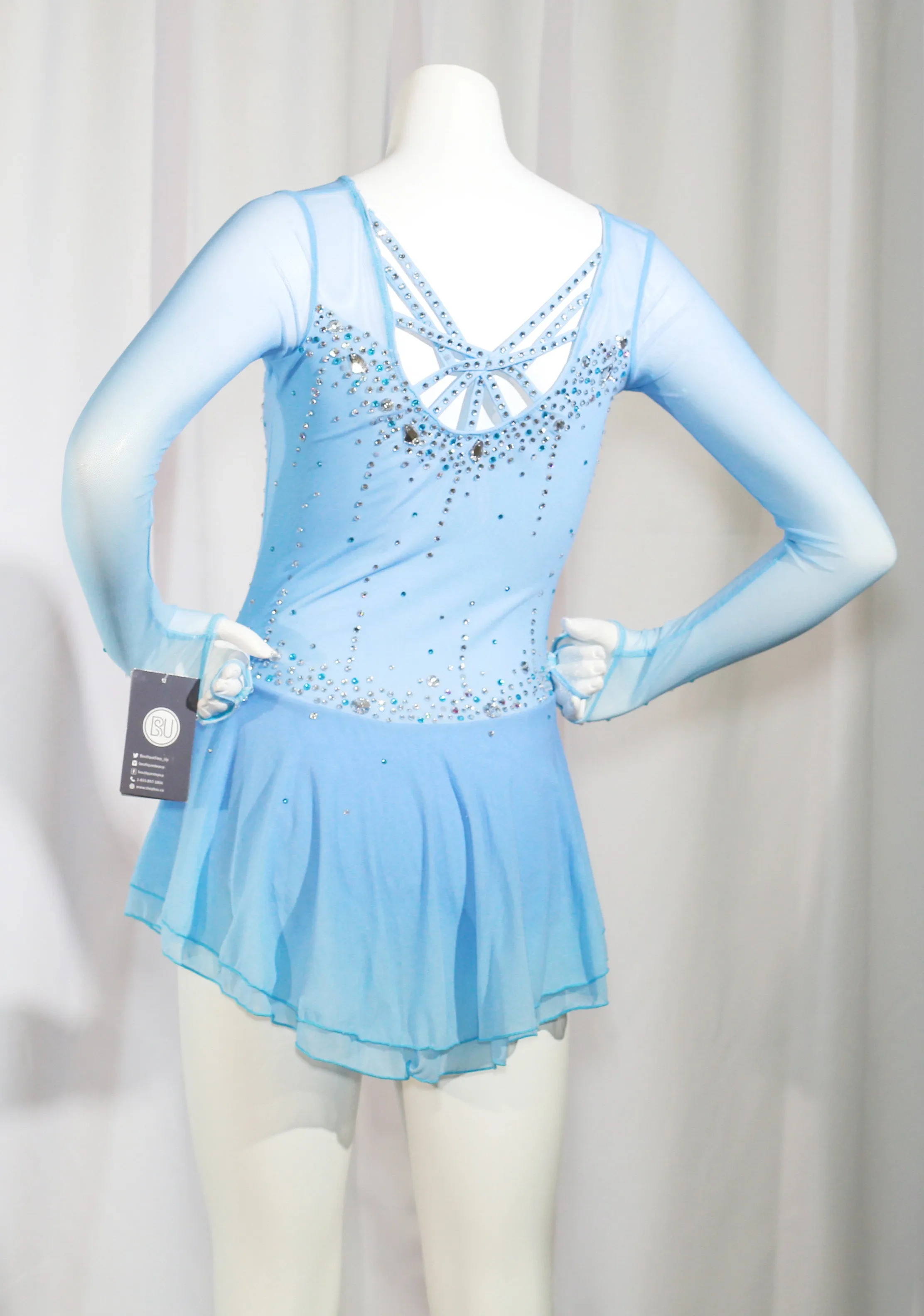 Competition Skating Dress light Blue BSU2882.31