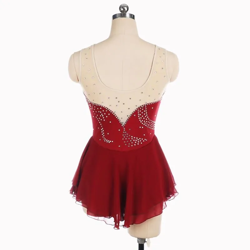Competition Skating Dress Sleeveless Many Colors BSU060825