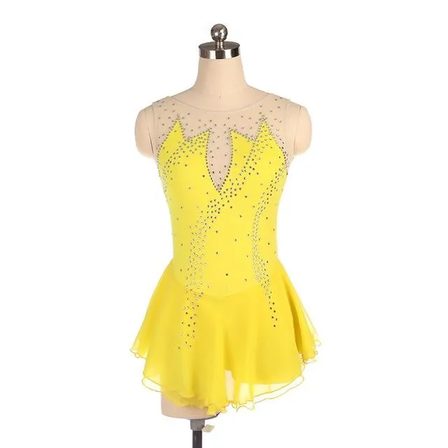 Competition Skating Dress Sleeveless Many Colors BSU060825