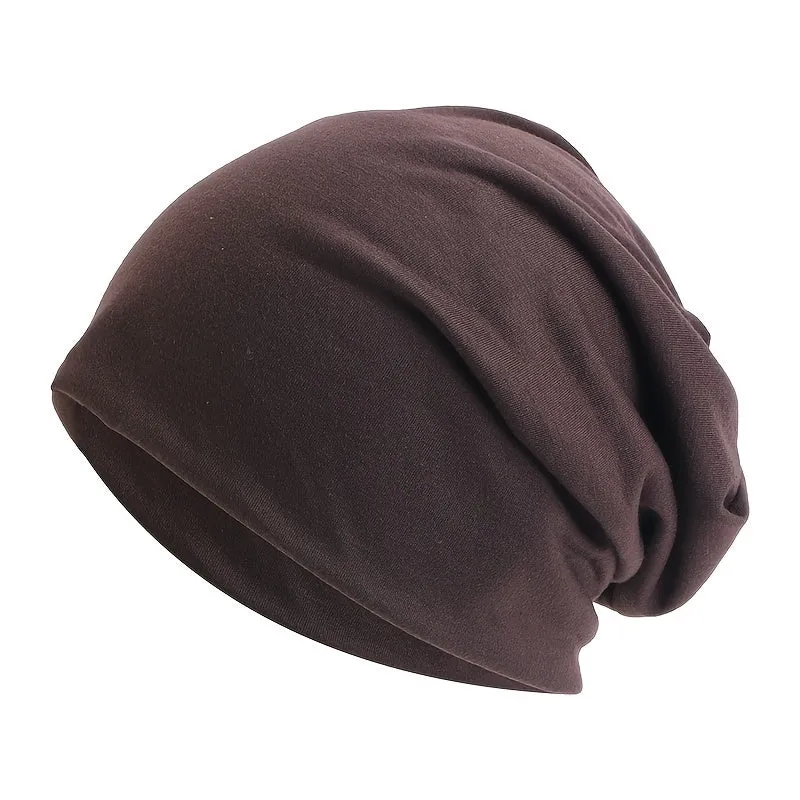 Cozy Slouchy Beanie Hat for Women and Men - Soft Polyester Knit, Elastic Fit, Casual Solid Color Design, Chemo Cap for Autumn and Winter - Perfect for Everyday Wear