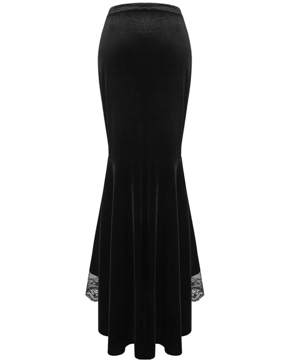 Dark In Love Druscilla Velvet Skirt