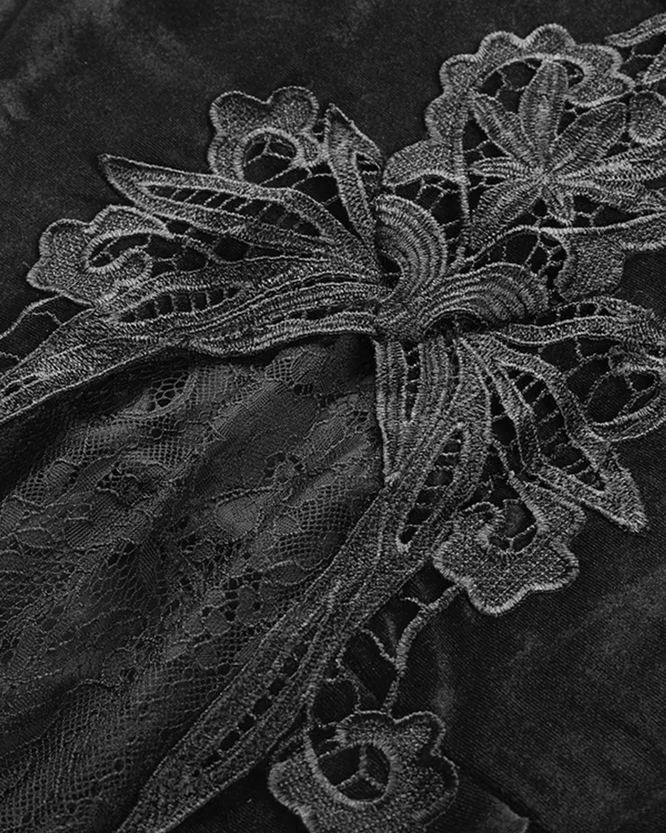 Dark In Love Druscilla Velvet Skirt