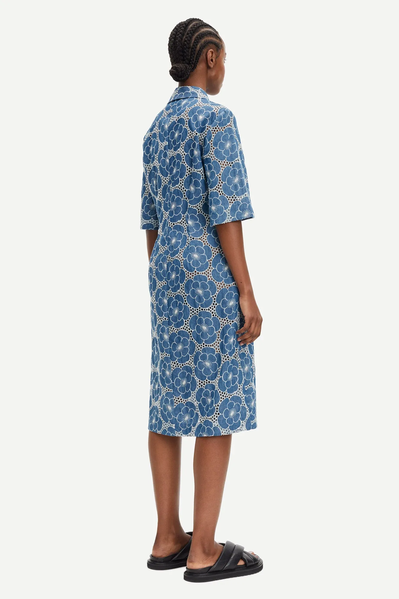 Demy Floral-Print Cotton Midi Dress