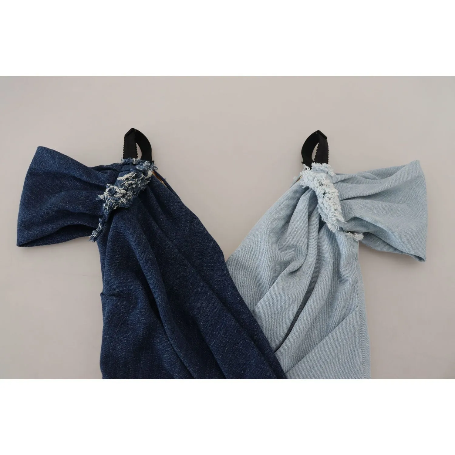 Dolce & Gabbana Chic Two Tone Denim Sheath Dress