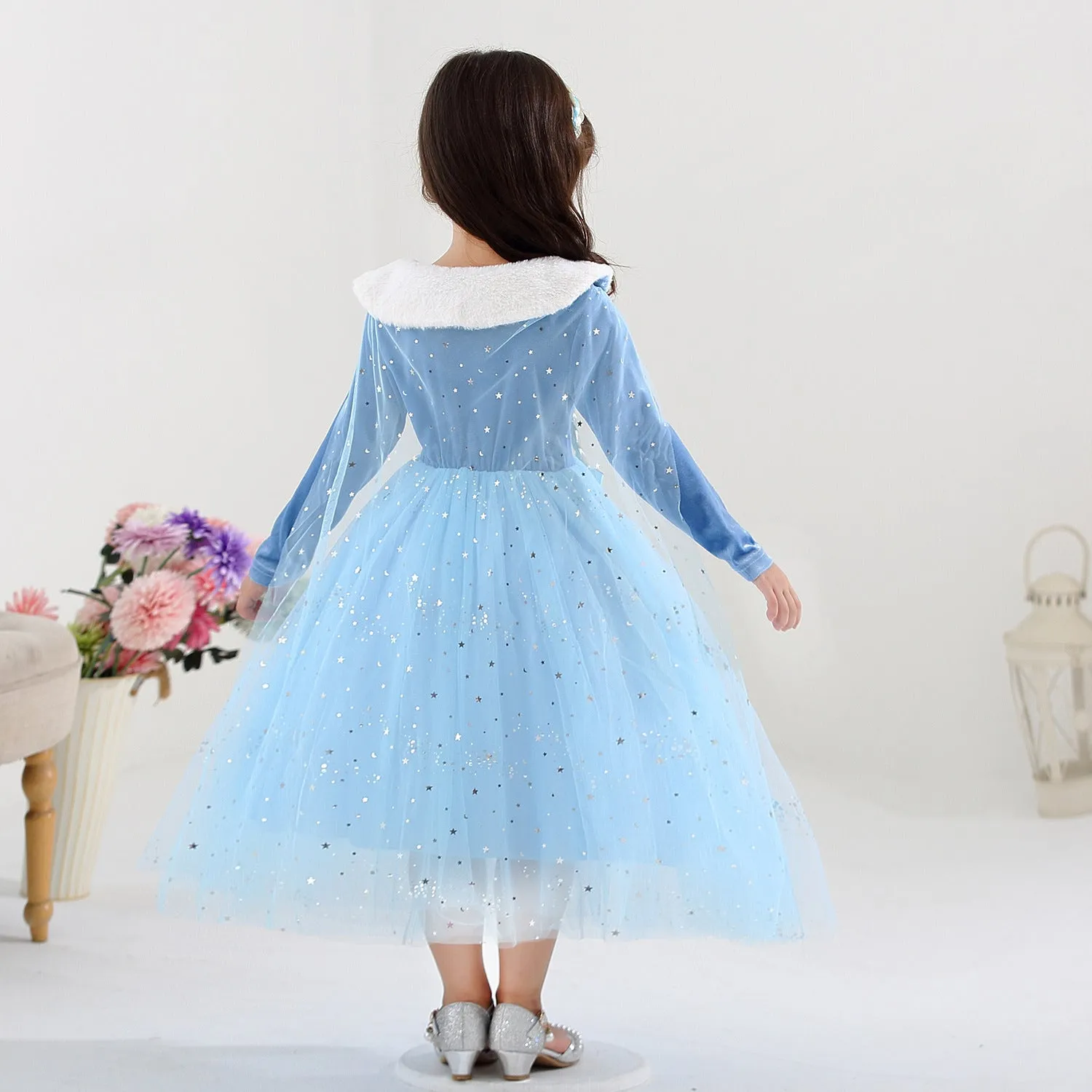 Fancydresswale princess Pageant Elsa frozen costume for Girls