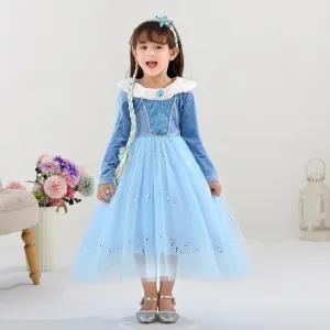 Fancydresswale princess Pageant Elsa frozen costume for Girls