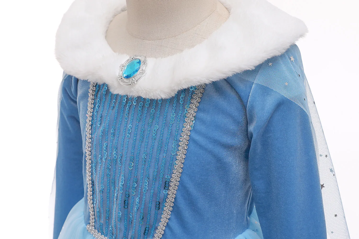 Fancydresswale princess Pageant Elsa frozen costume for Girls