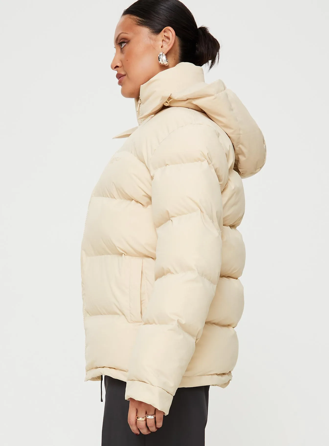 Fashionkova Dream Puff Technical Puffer Jacket Beige