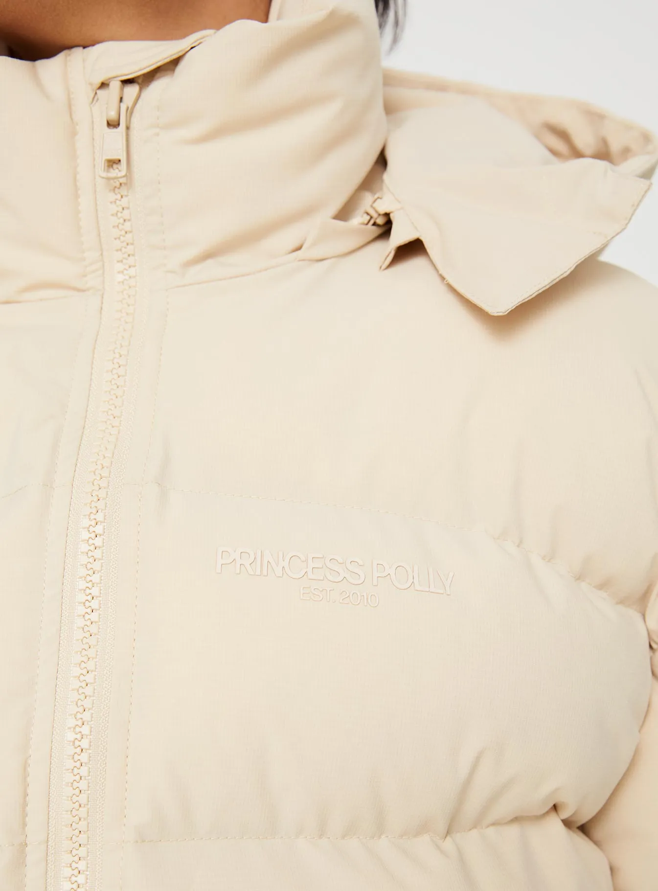 Fashionkova Dream Puff Technical Puffer Jacket Beige