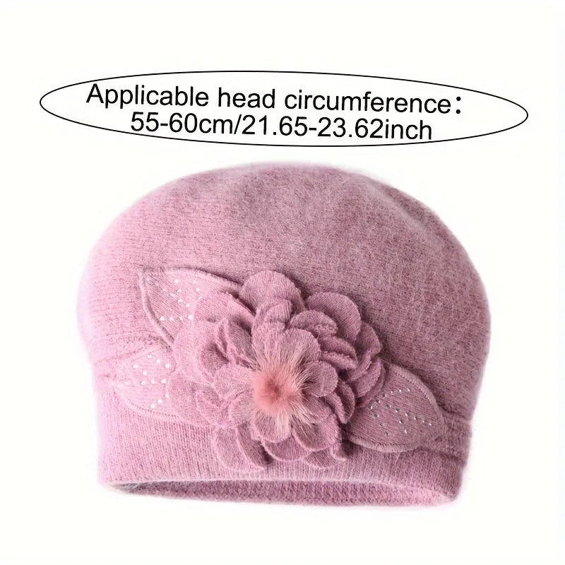 Festive Knitted Beanie Hat for Women: Soft, Warm, And Stylish for Winter - Elastic, Holiday Themed, And Collapsible Design