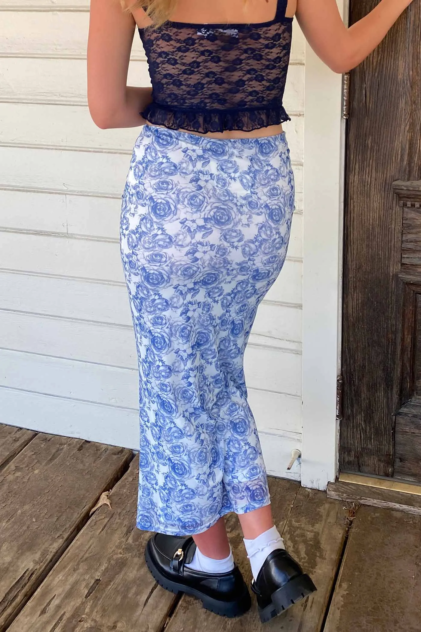 Floral Midi Skirt