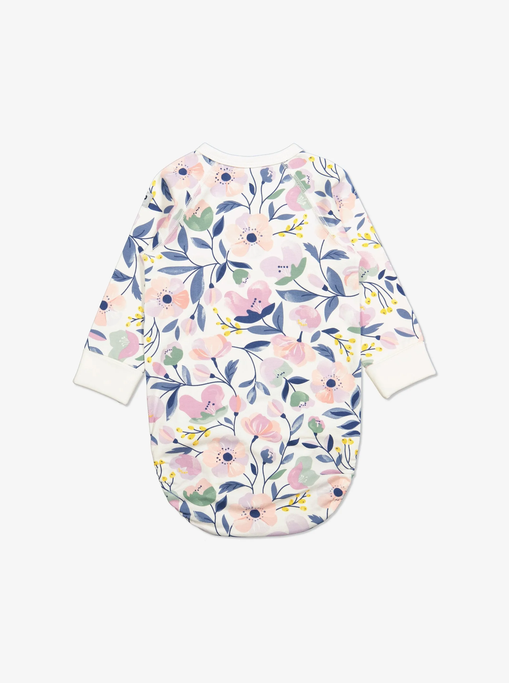 Floral Print Wraparound Babygrow