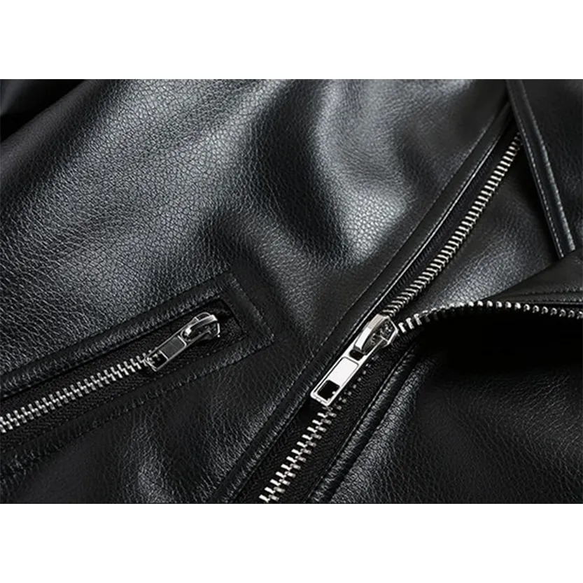 Funki Buys | Jackets | Men's Premium Faux Leather Biker Jacket