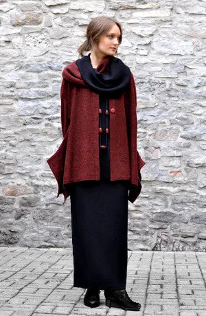 Funnel Cowl in Black Mi-Nu