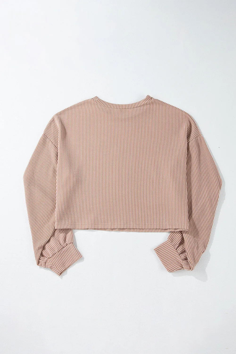 Gothic Outlaws Khaki Game Day Graphic Crop Corded Knit Top: Because Game Day Shouldn’t Just Be About the Game, It Should Be About You Looking Damn Good Too 🏈🔥