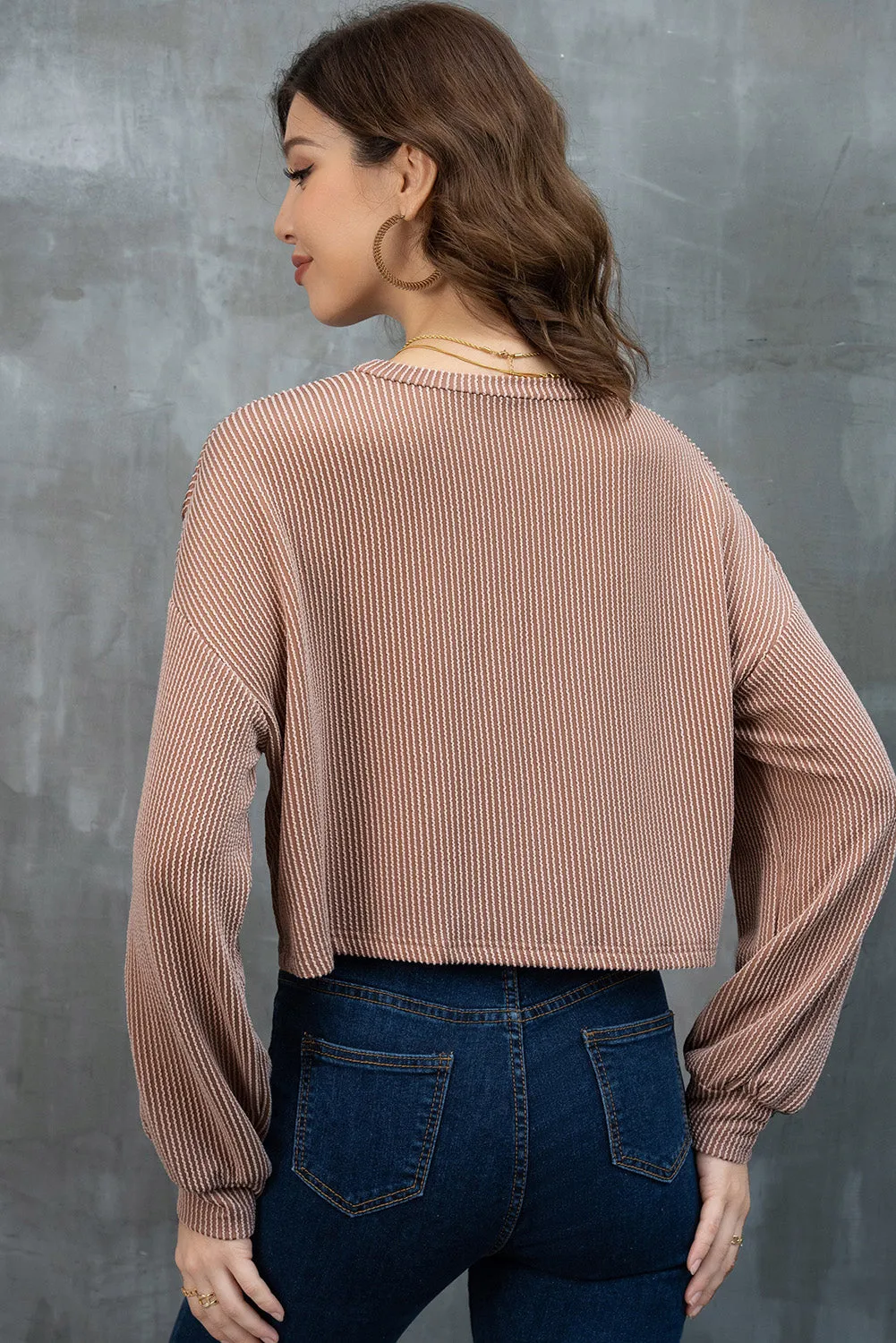 Gothic Outlaws Khaki Game Day Graphic Crop Corded Knit Top: Because Game Day Shouldn’t Just Be About the Game, It Should Be About You Looking Damn Good Too 🏈🔥