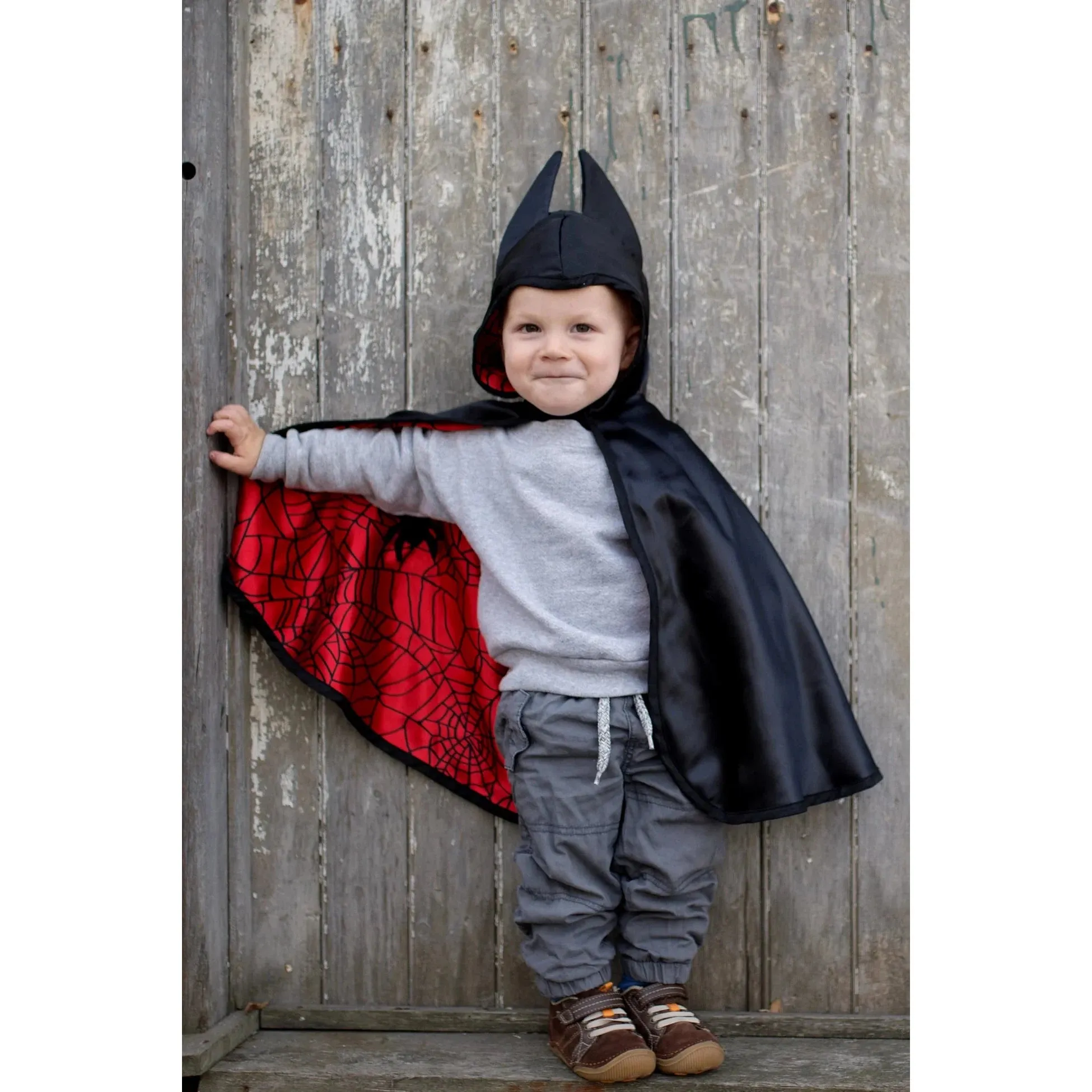 Great Pretender Baby Reversible Spider Bat Cape (Ages 2-3T)