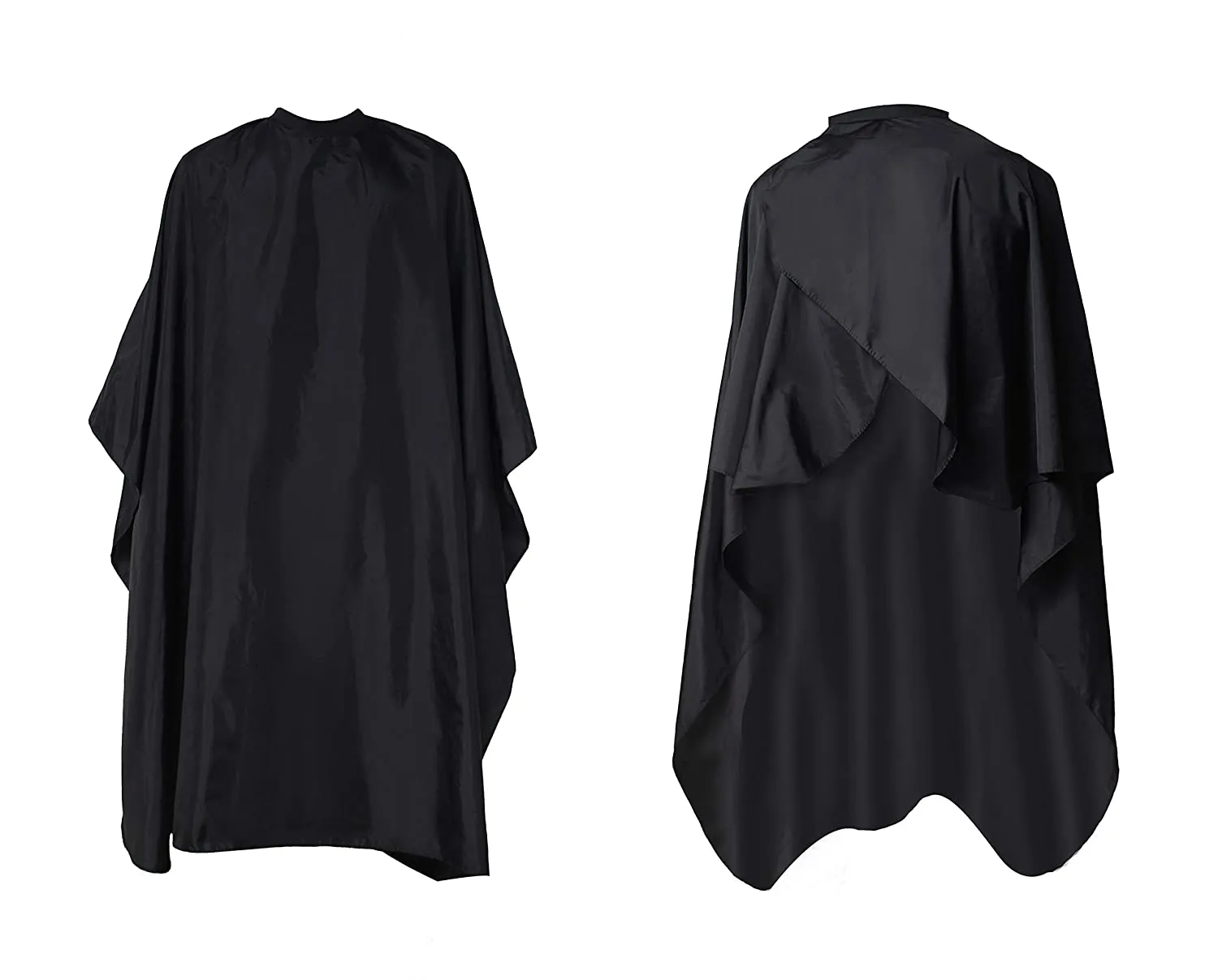 HABBIBI Nylon Salon Barber Cape for Men Women Hairdressing Waterproof, Snap Closure Apron Hair Cutting Stylist Capes for Adults 59x51 Inches- Professional and Home Use (Carbon Black)